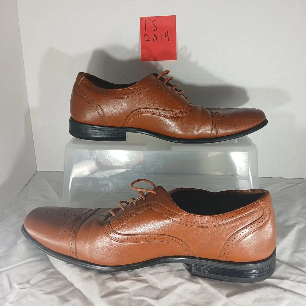 Dolli Aldo Brown Leather Lined Cap Toe‎ Dress Shoes - Men's Size 11 Formal